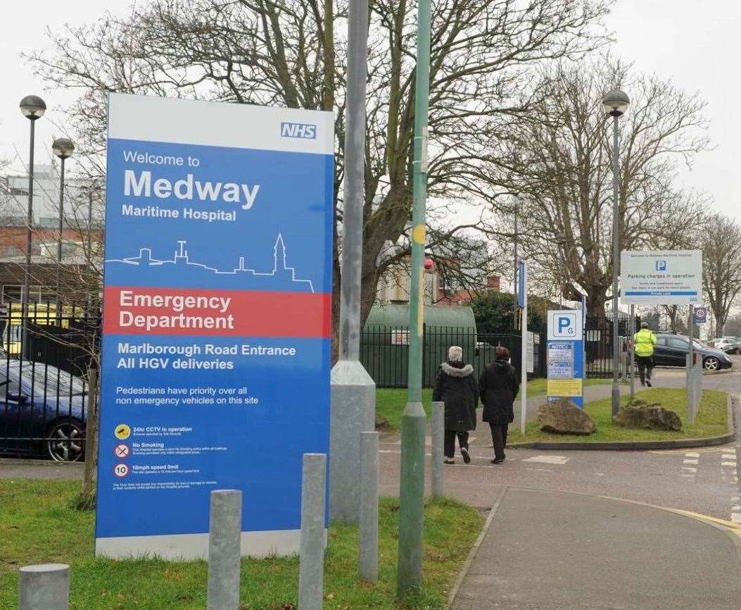 James is being treated at Medway Maritime Hospital