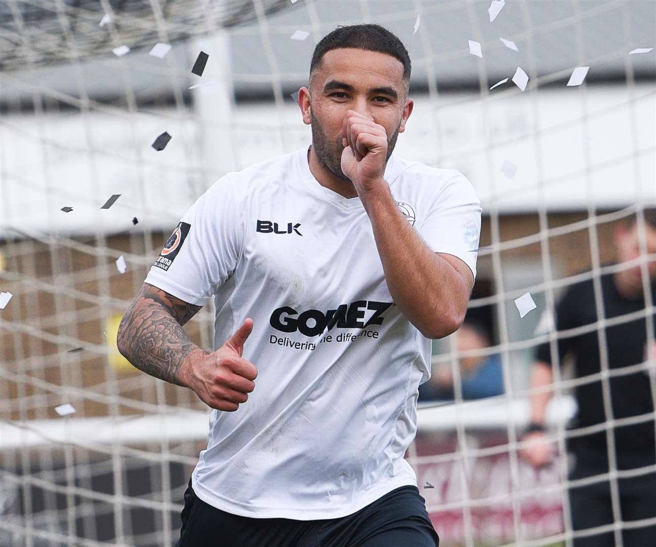 New dad Jai Reason had his goal celebration all worked out Picture: Alan Langley