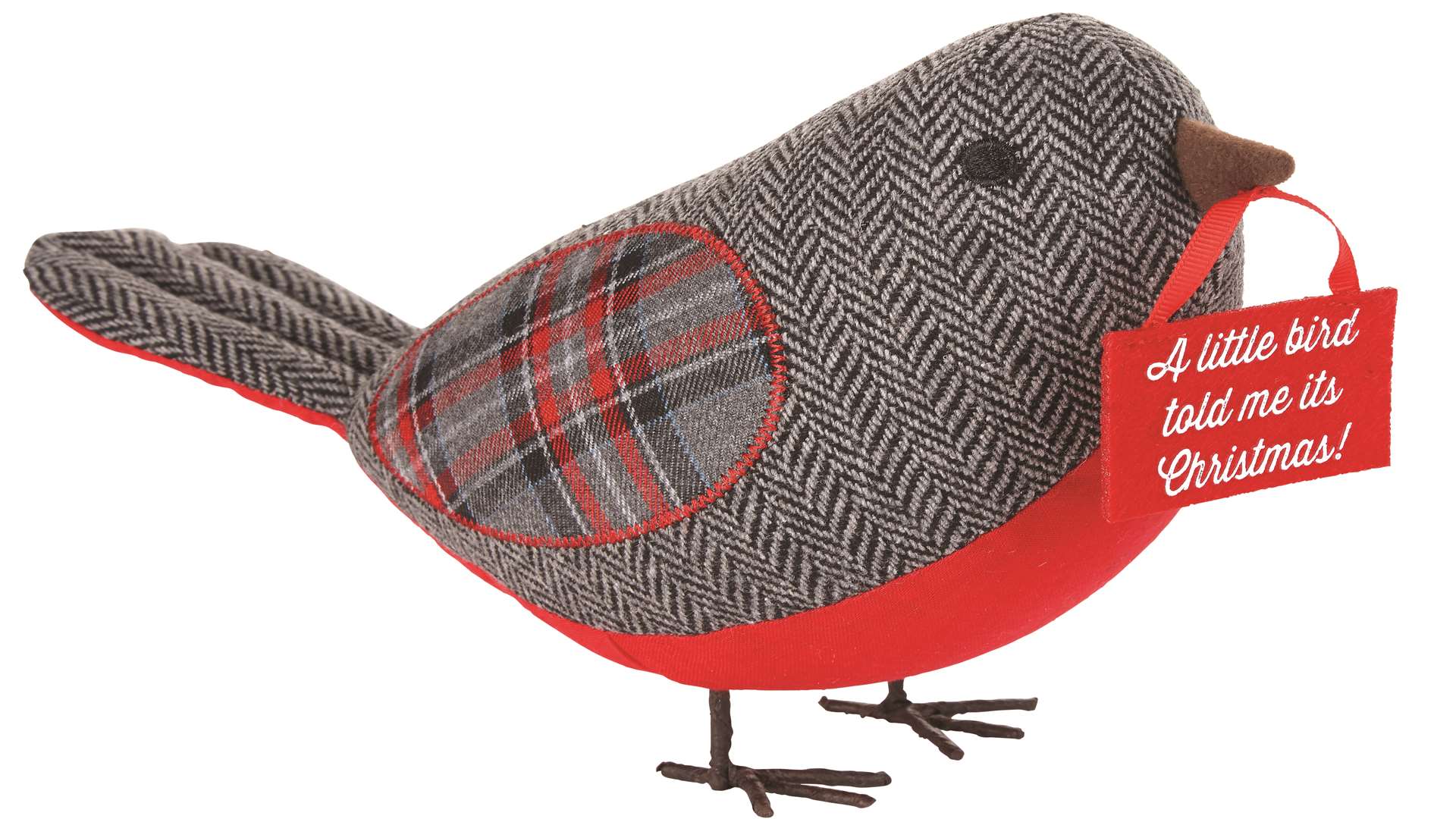 Who said Christmas was all about turkeys? This check robin from Next is £6.