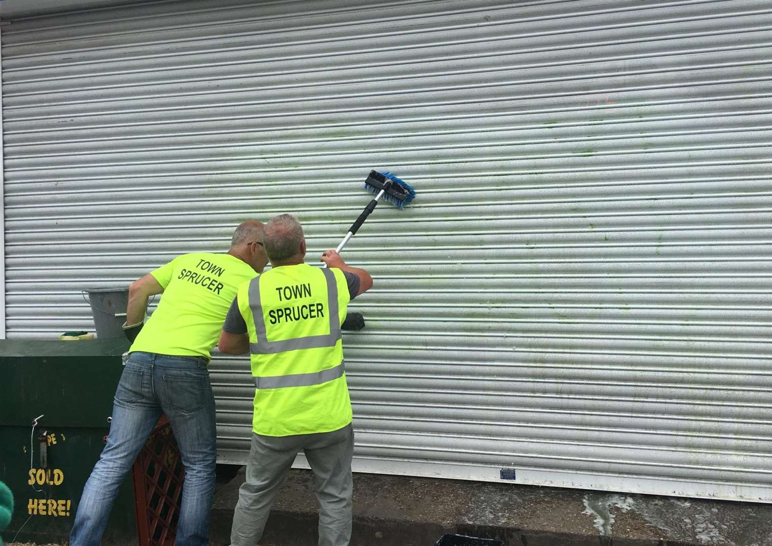 Job done. The shutter is cleaned. Picture provided by Peter Wallace
