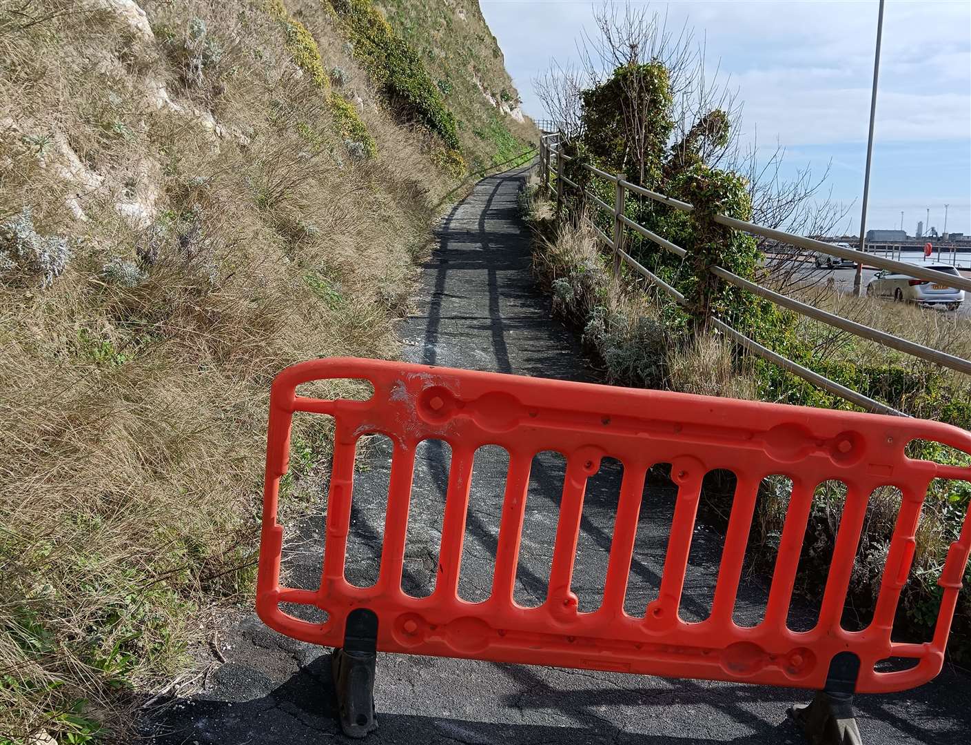 Thanet District Council has now blocked off the route. Picture: Nik Mitchell
