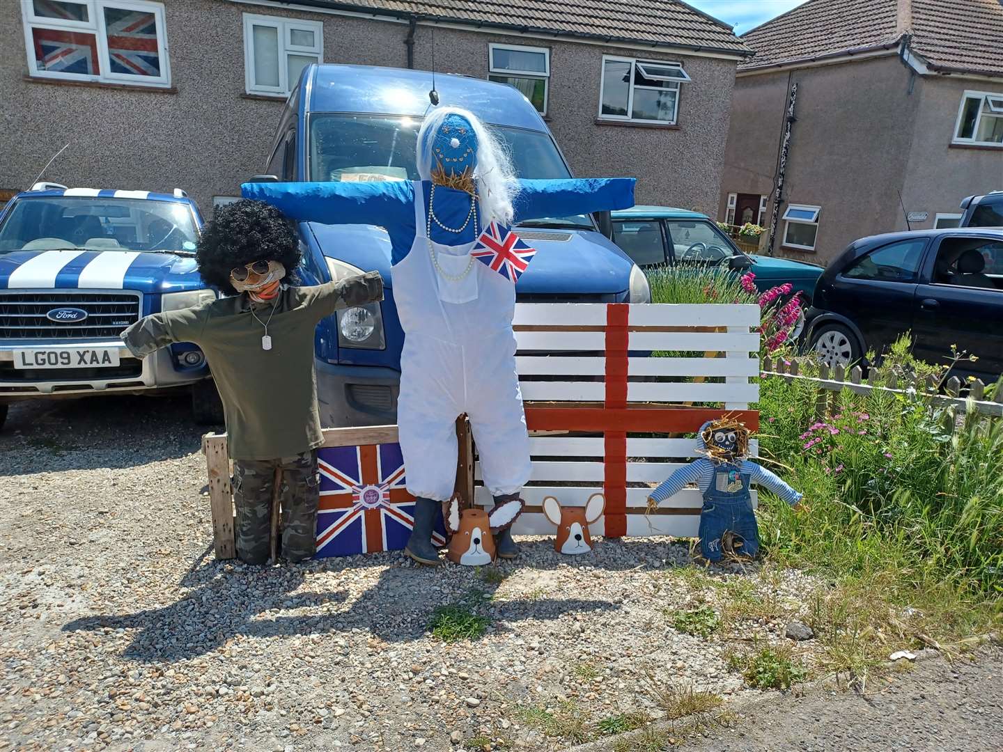 More scarecrows along West Hythe Road