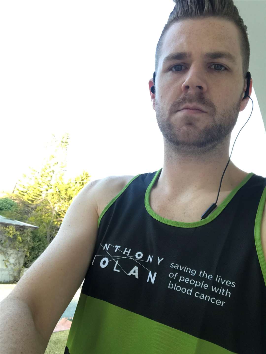 Marathon runner Philip Powell is running for blood cancer charity Anthony Nolan.