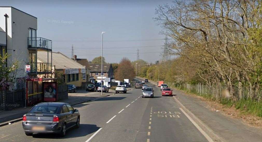 The incident happened in London Road, Stone. Picture: Google Street View