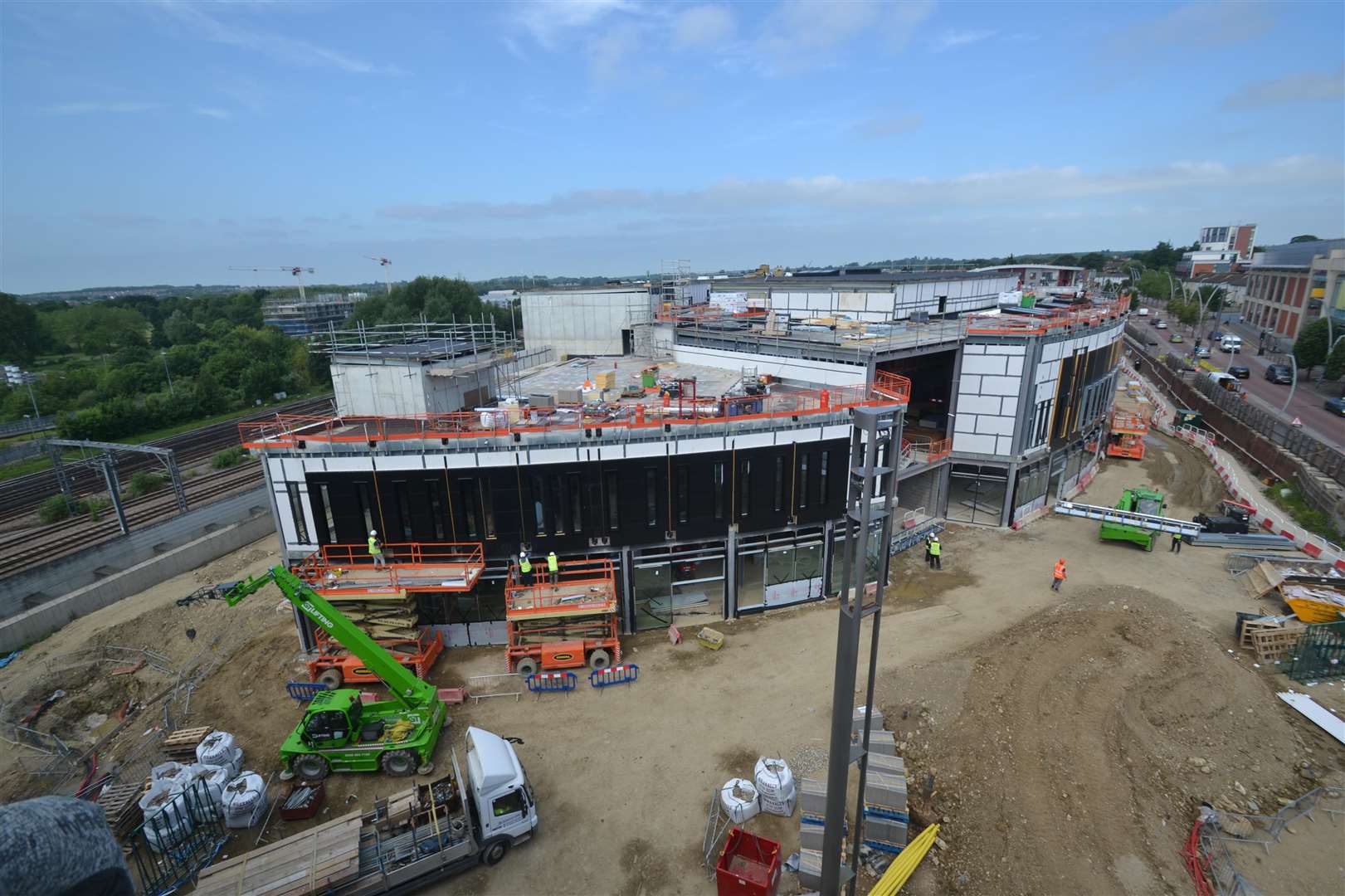 The current view of the new cinema, taken from the Travelodge roof. Picture: Steve Salter