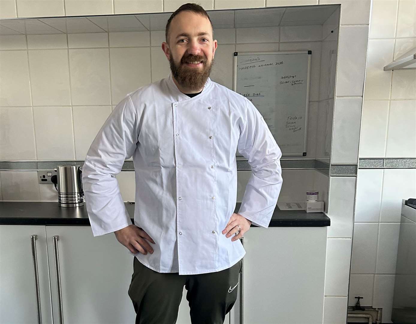 Chef Wojciech Zajdek is raring to go in his newly-kitted out kitchen