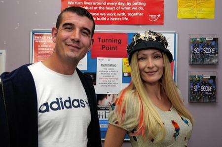 Steve Ripley and Tina Groom, substance misuse workers at Turning Point, Trinity Road, Sheerness