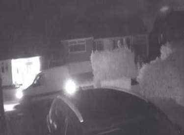 The van drives back past John's home at 12.52.21am and the racing chair has now been stolen