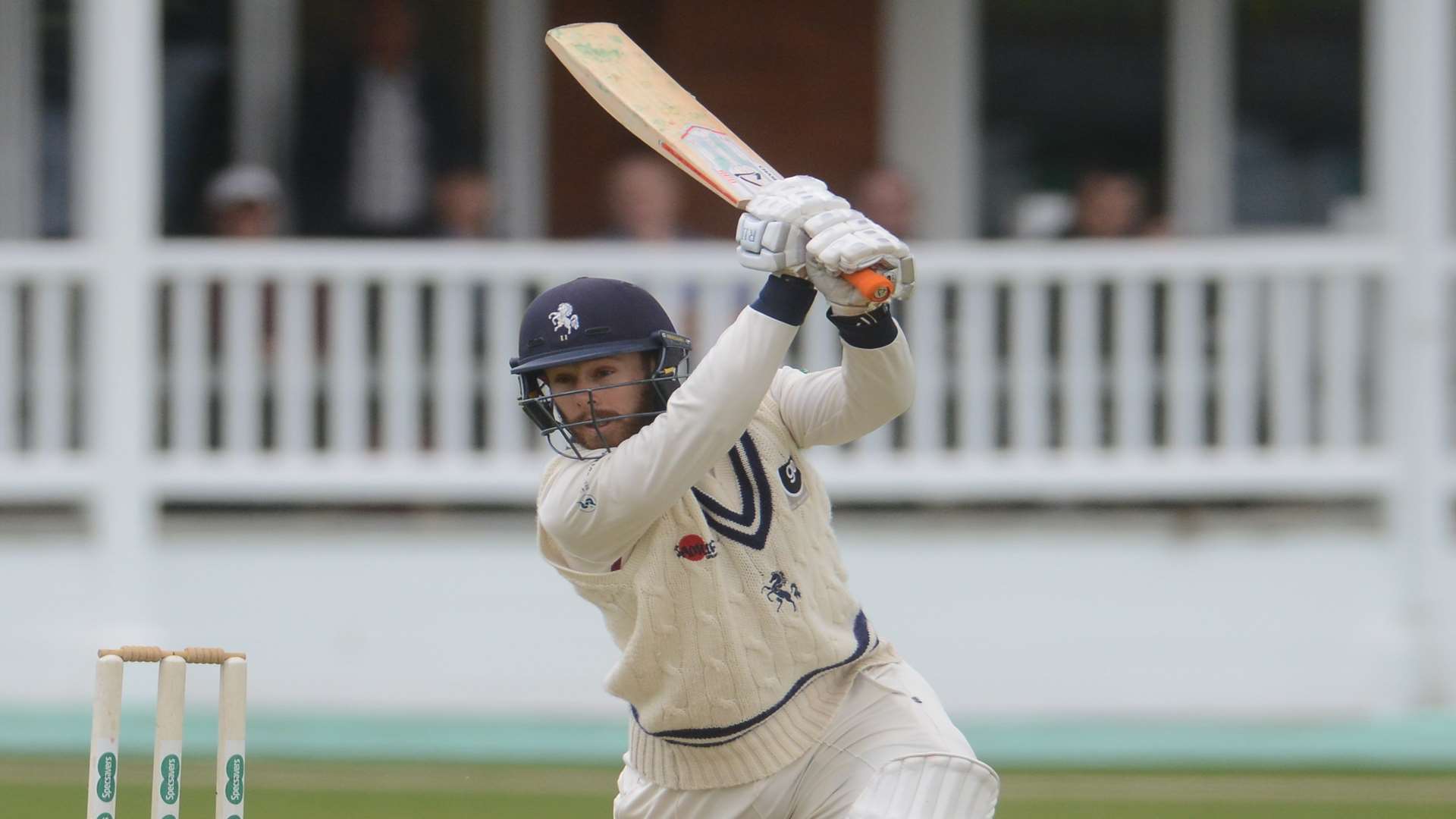 Adam Rouse in action against Derbyshire. Picture: Gary Browne