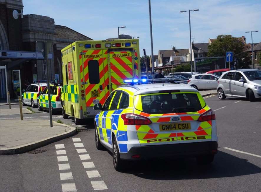 Emergency vehicles were at the scene. Picture: South East 999 Videos