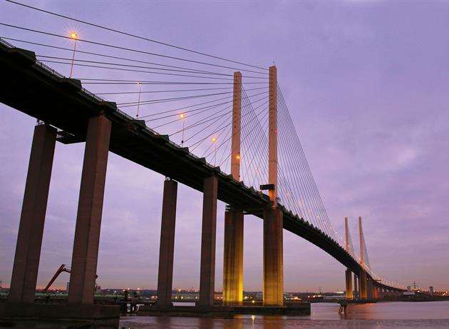 There are long delays at the Dartford Crossing. Stock image
