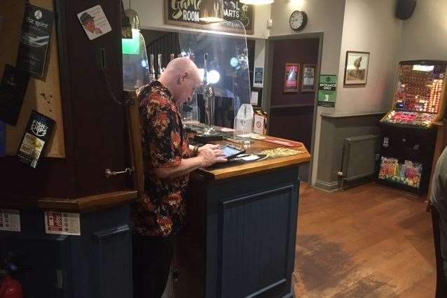 Now there’s a landlord who knows how to select the right shirt for his pub uniform (Rose & Crown)