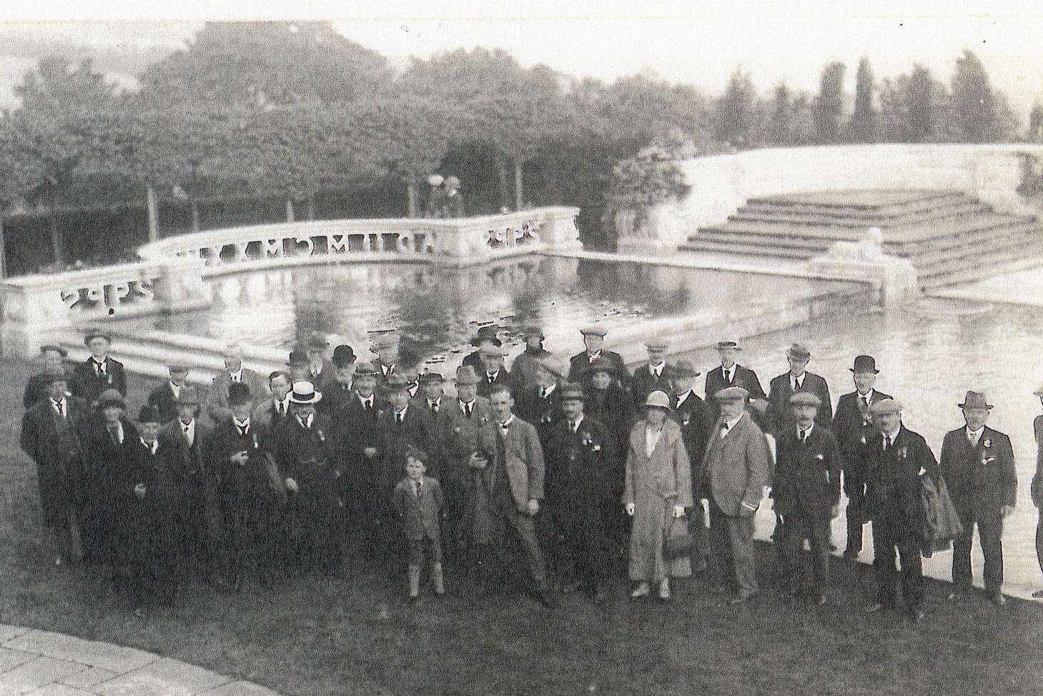 The mansion's opening day in 1913