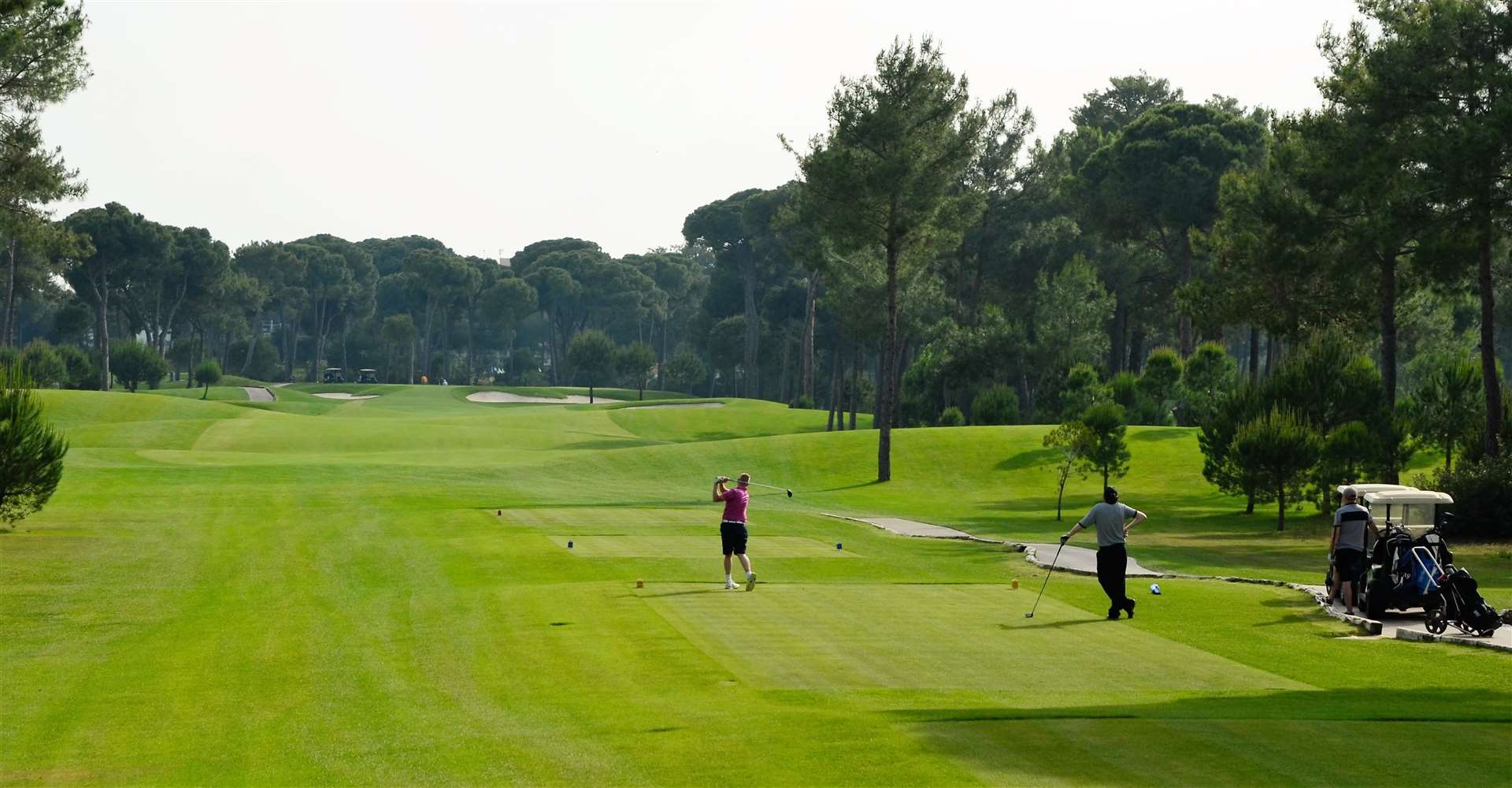 Tree-lined fairways are set in pine forests