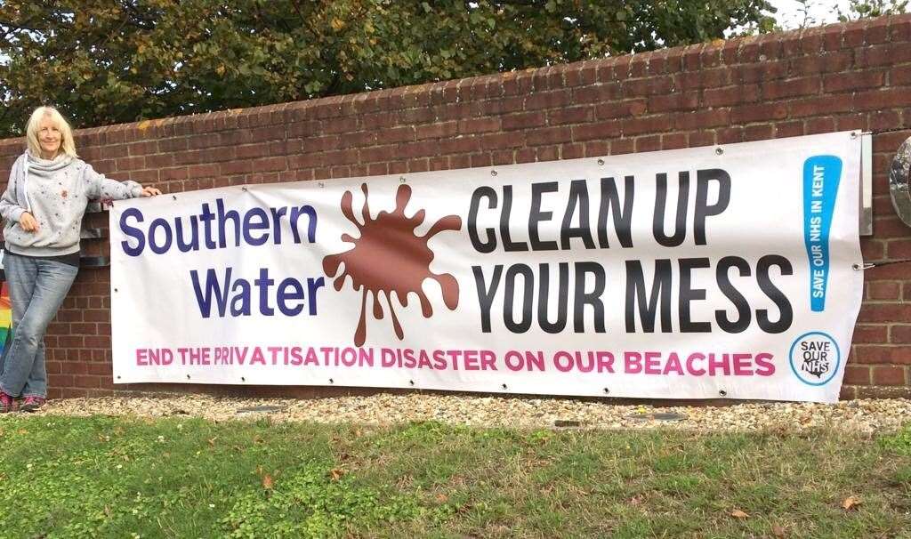 Health campaigners will march through Margate on Saturday demanding an end to the Southern Water discharges. Picture: Save our NHS in Kent