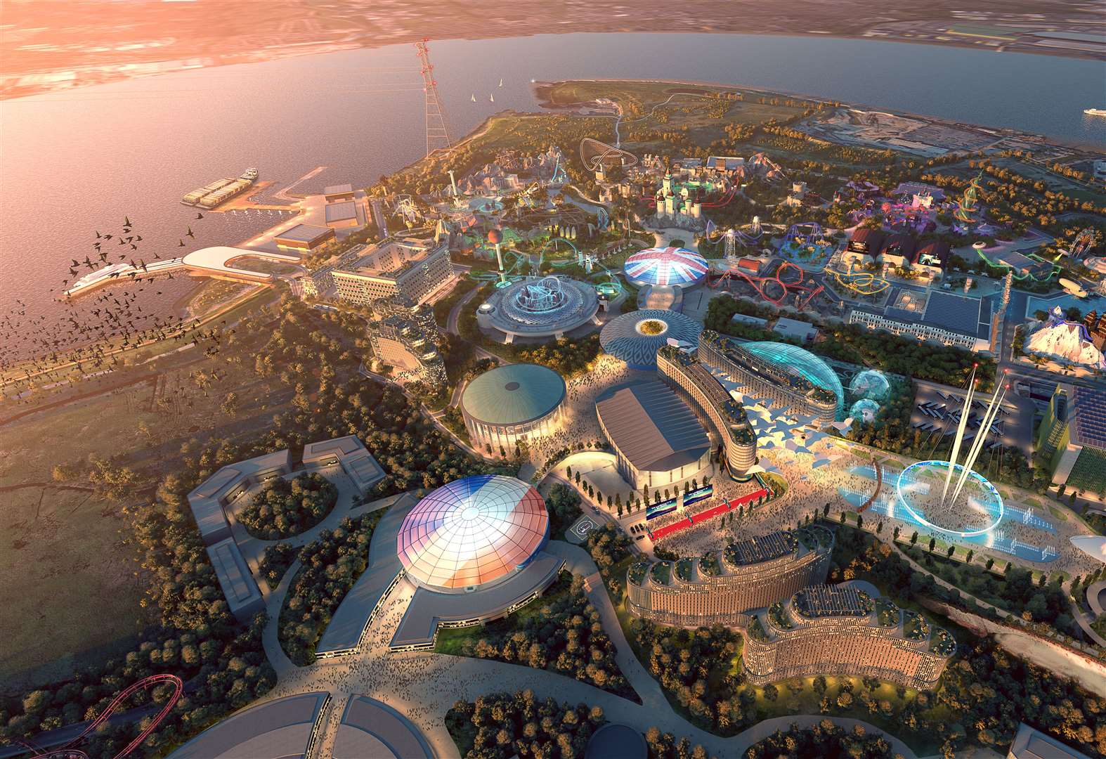 These proposals for the London Resort theme park which were submitted previously will now be scaled back.