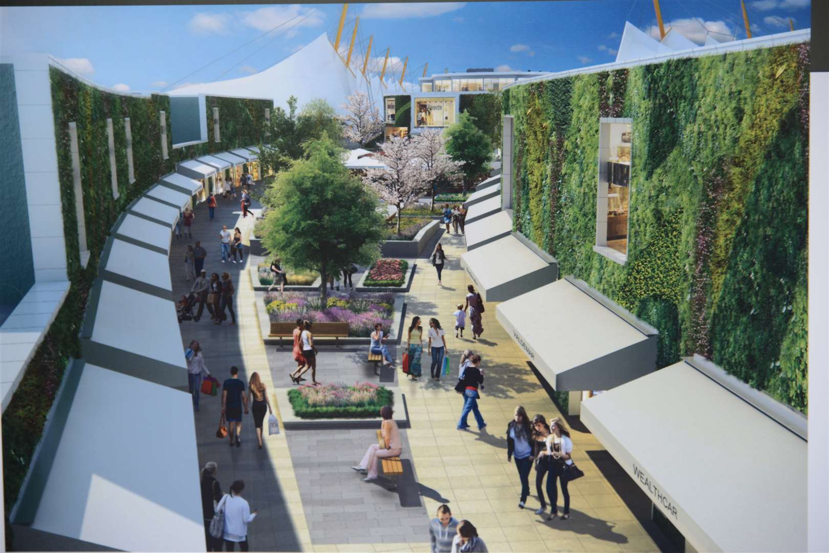 An artist's impression how an expanded Ashford Designer Outlet will look
