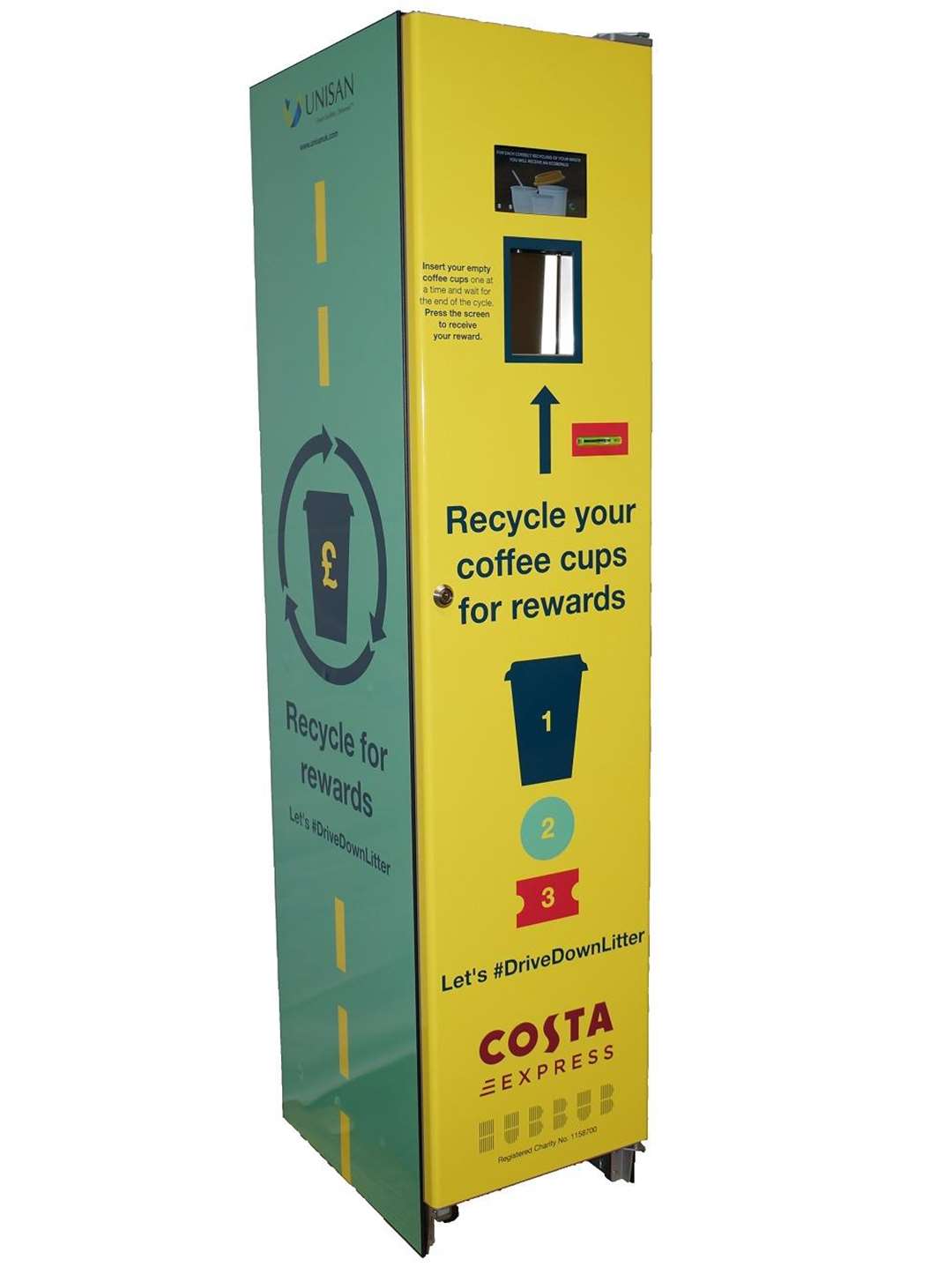 The recycling machines will be launched on Thursday