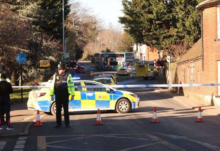 Police are at the scene of a serious incident at Sturry level crossing in Canterbury. Picture: UKNIP