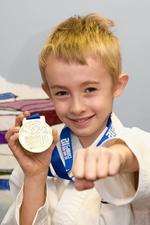 South Avenue juniors. Pupil Charlie Wetherill (8) has won a karate gold medal and might be off to the world champs.