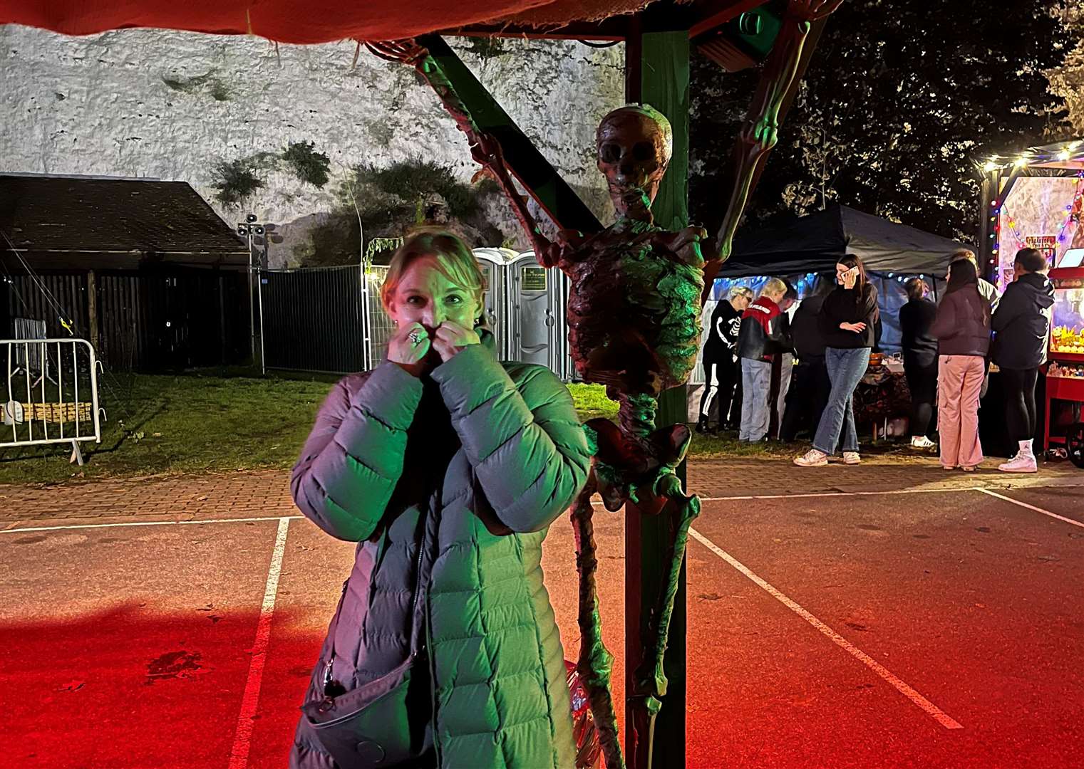 Reporter Keely Greenwood faced her fears in the scare maze at Fort Amherst in Chatham