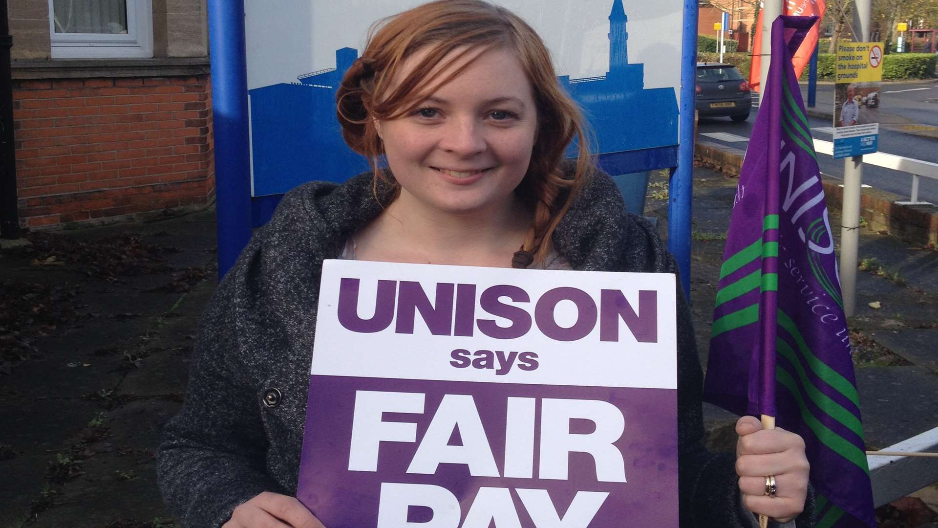 Nurse Jacqui Berry was among those striking over pay at Medway Maritime Hospital in November 2014.