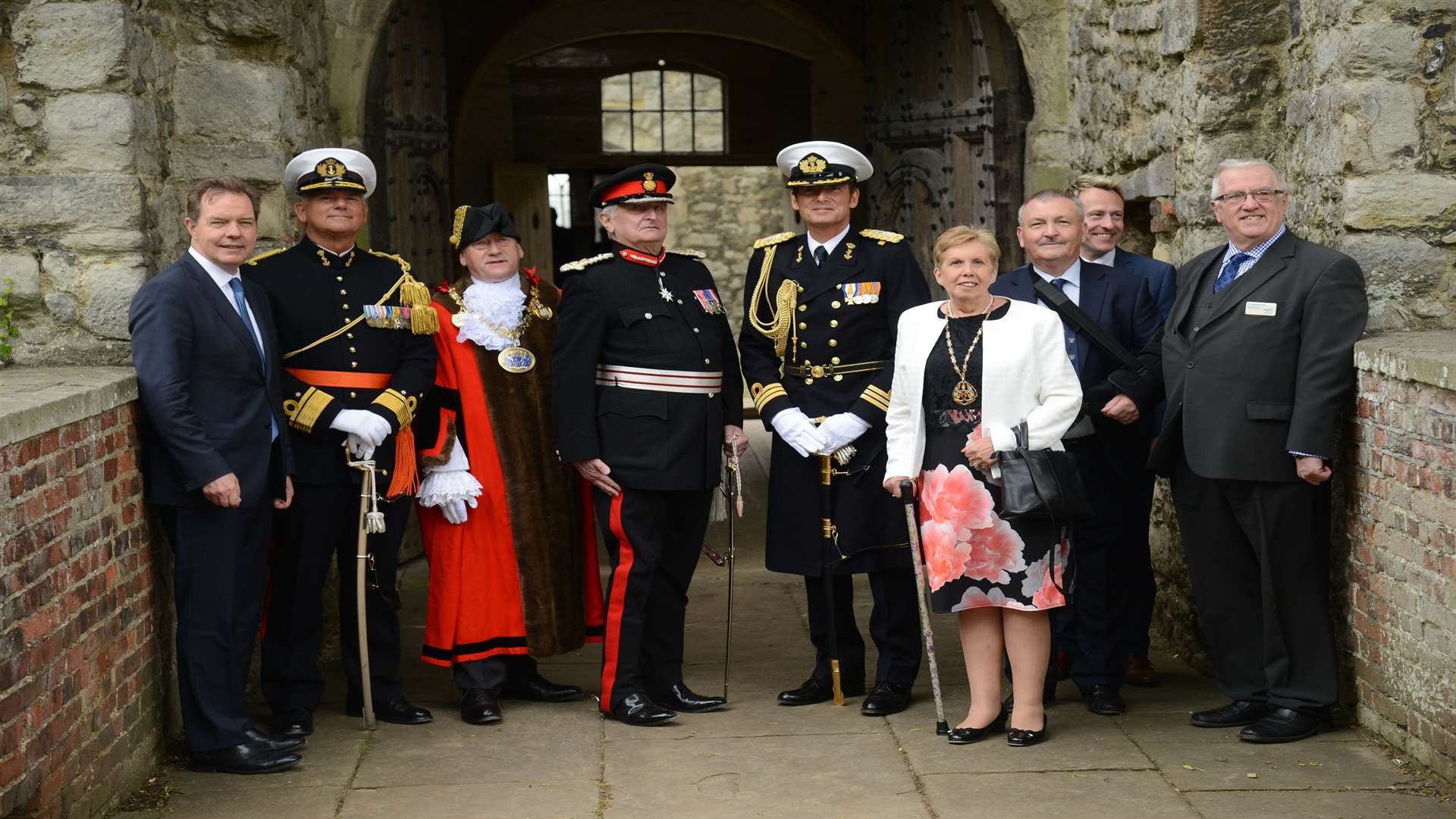 His Highness Prince Maurits of Orange-Nassau, van Vollenhoven with VIPs at Upnor Castle.
