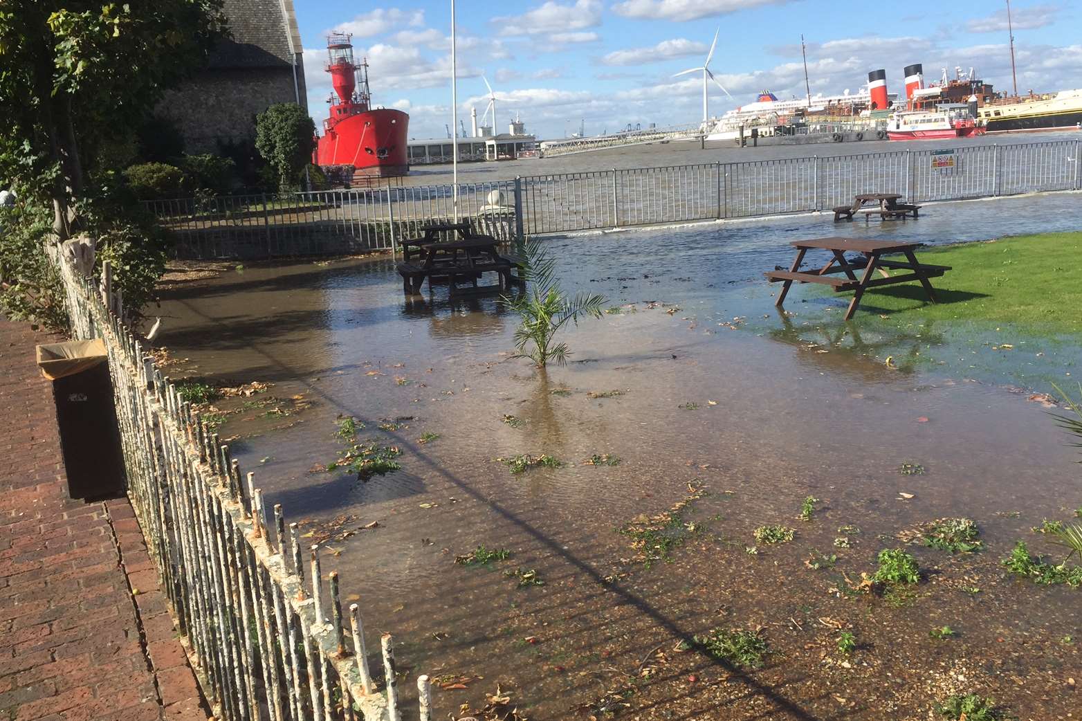 The water rose higher than usual. Picture: Pete Clarke
