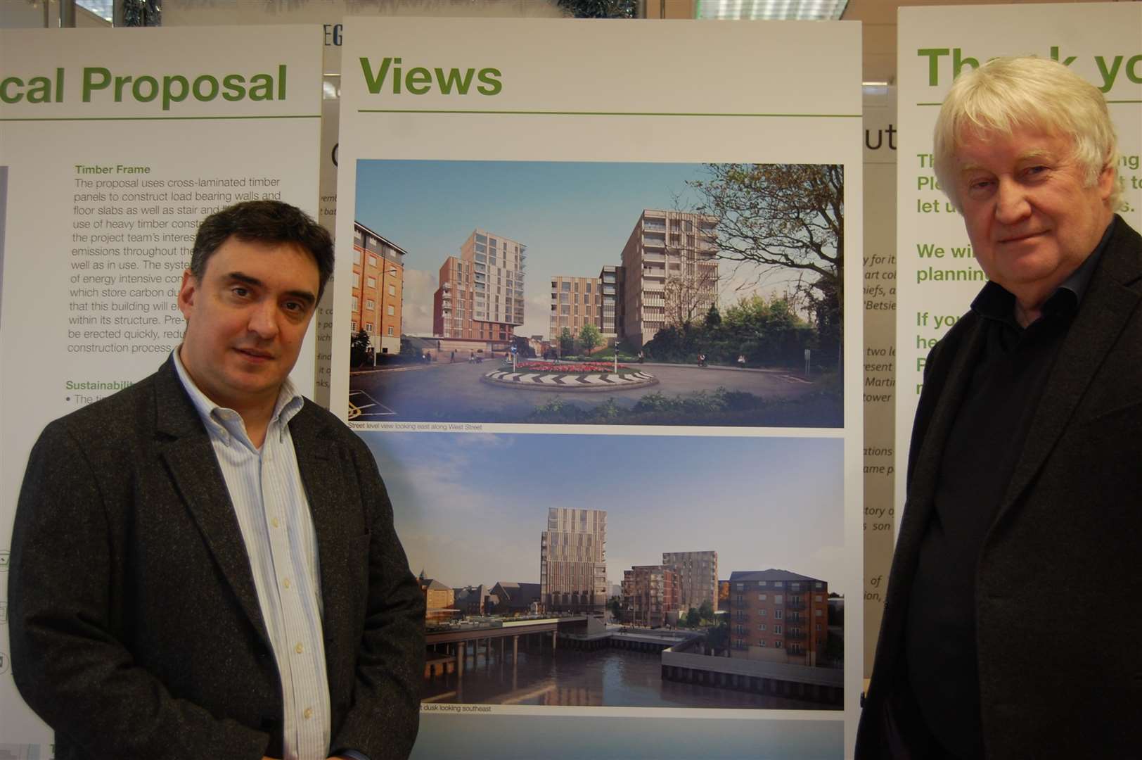 Architect Paul Simovic (left) with planning consultant Michael Osman