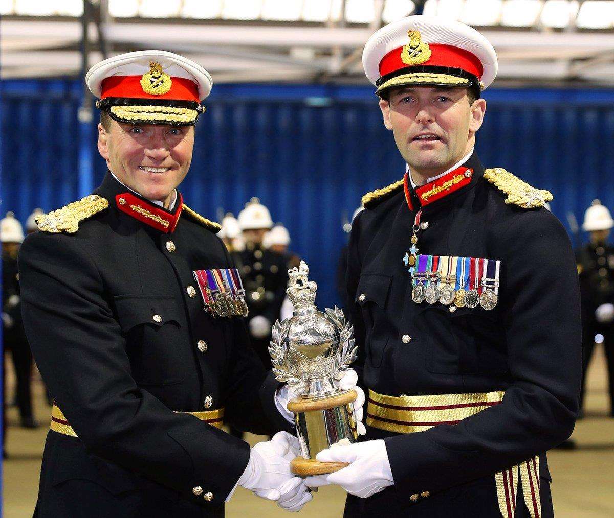 The Commandant General Royal Marines, Major General Rob Magowan CBE (right) was the Royal Marines Heritage Trails first Patron and he has recently been succeeded by Major General Charles Stickland OBE (left) (1435786)