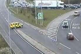 The accident happened on the A249 near the Stockbury roundabout