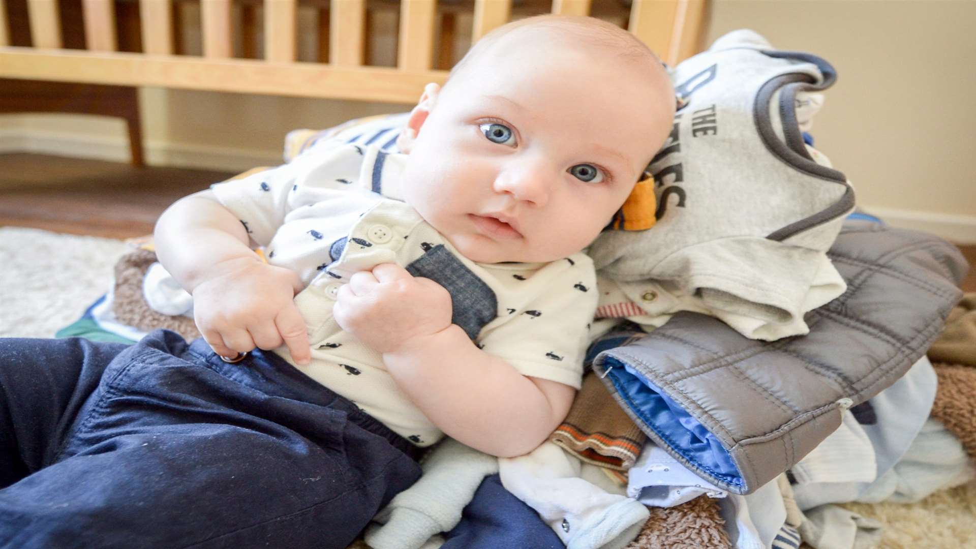 At just 10 weeks old, Jack was the size of a one-year-old. Picture: SWNS