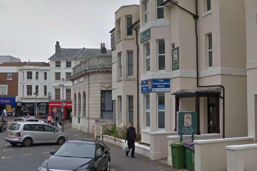 Burglars broke into Vanity Flair and Damian Collins' office in Folkestone. Picture: Google