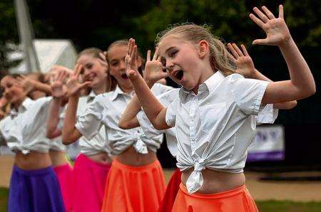 The Hilton Hall Dance Academy entertain the crowds in last year's KM Family Zone at Whatman Park.