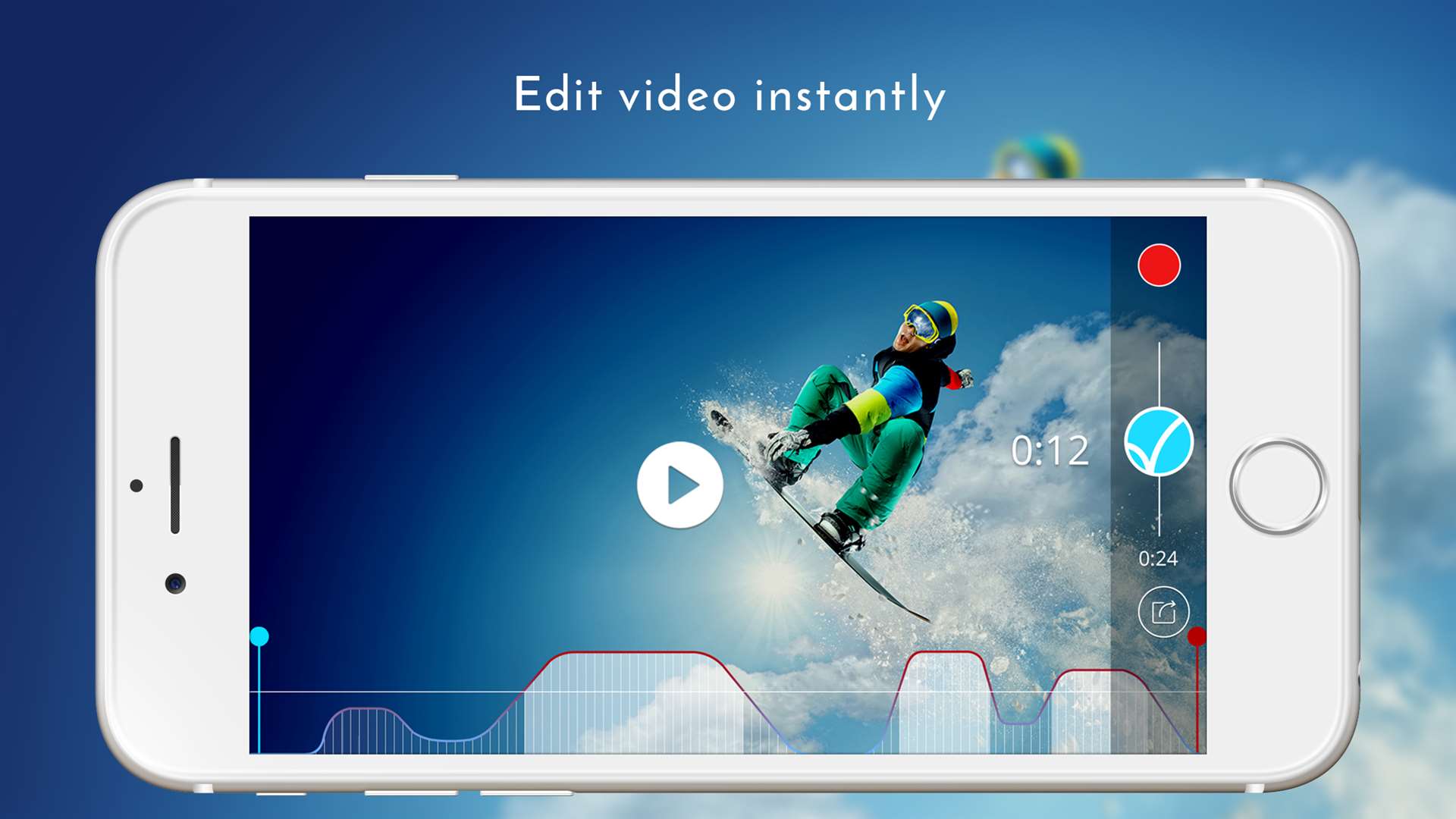 Velapp allows users to edit video live while they are shooting