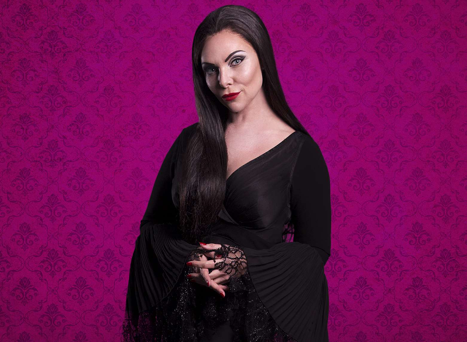Samantha Womack as Morticia Addams in The Addams Family Picture: Matt Martin
