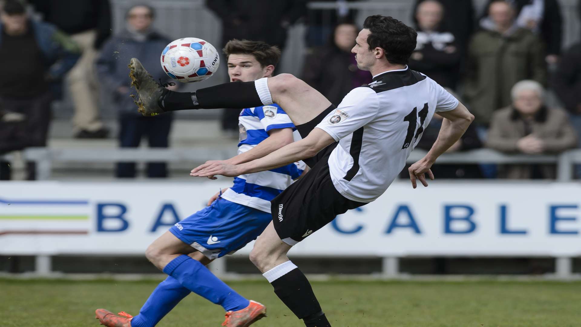 Danny Harris controls the ball during Dartford's 2-2 draw with Oxford City Picture: Andy Payton