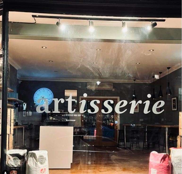 The Artisserie window two weeks before its opening date. Photo: Artisserie Patisserie [IG]