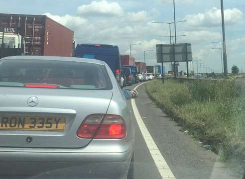 Delays have built up on the M25. Picture: Paul Palmer