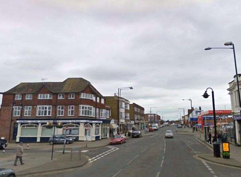 The accident happened in Northdown Road, Cliftonville. Picture: Google Street View