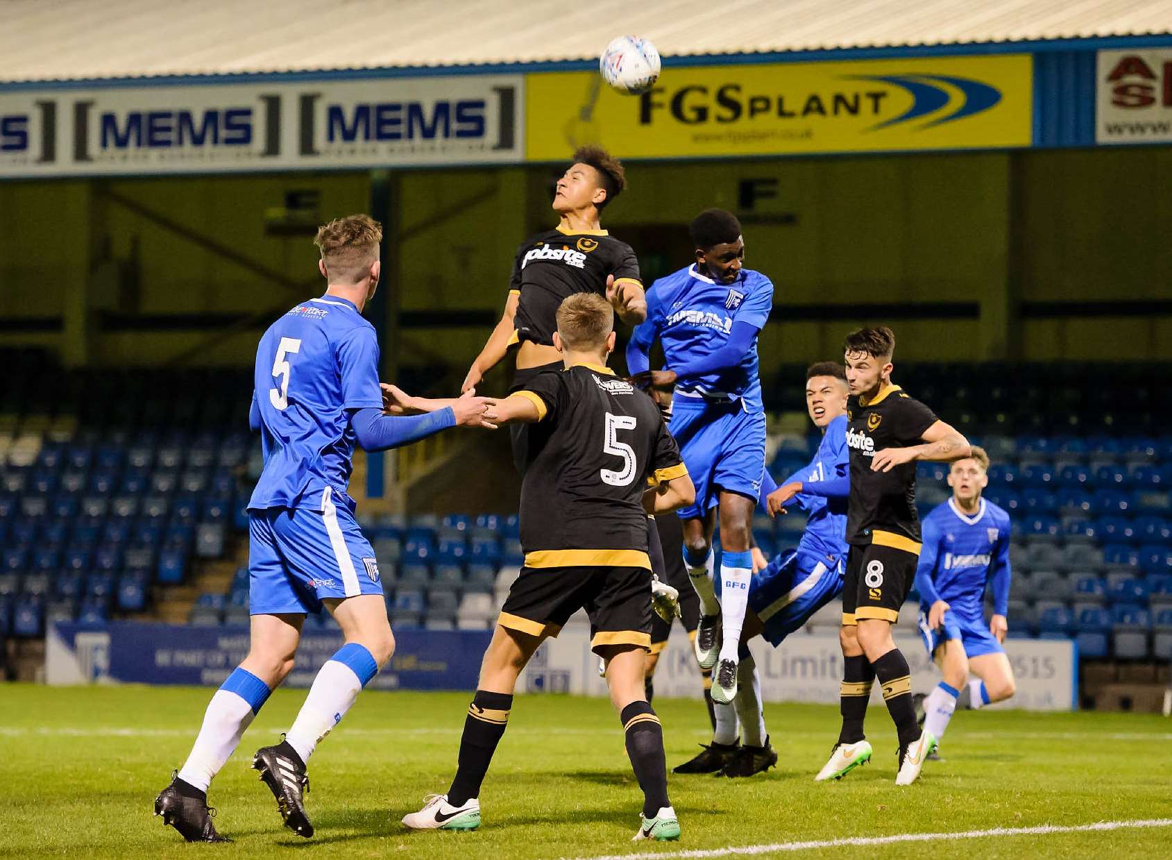 Gillingham in action against Portsmouth in the FA Youth Cup Picture: Andy Payton