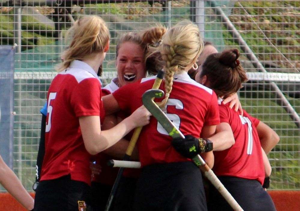 Holcombe Women scored 12 goals over the weekend as the battle for promotion heats up Picture: Jon Goodall