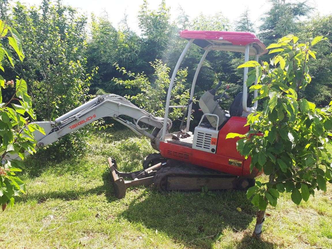 The digger that was stolen in 2016 and recovered yesterday (12778993)