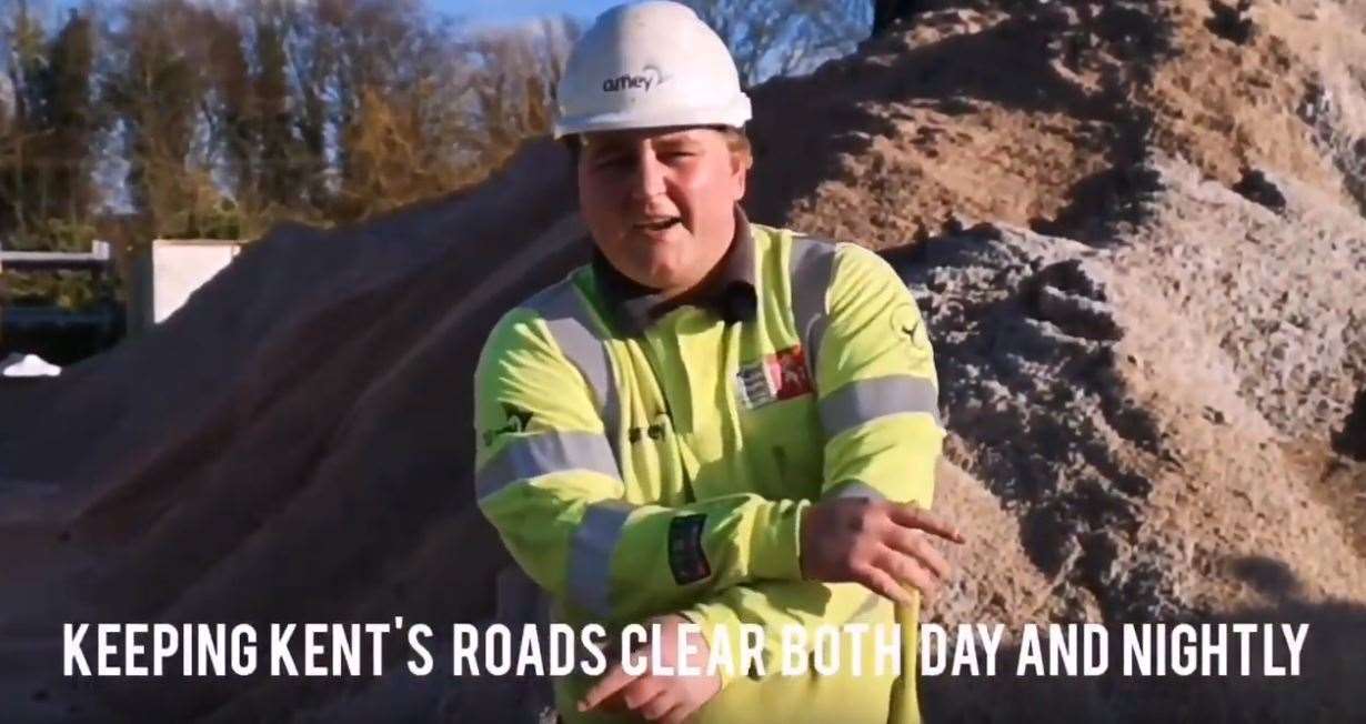 MC Archie is among the team keeping Kent's roads clear