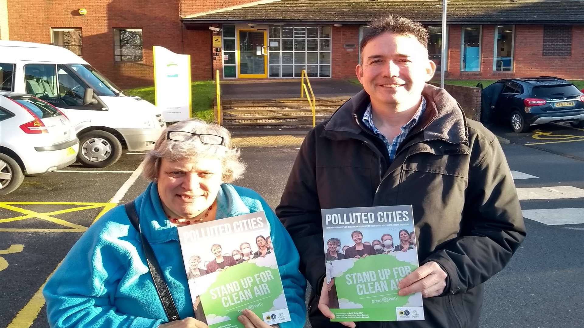 Sarah Gleave and Tom Clother. Picture courtesy of Dover and Deal Green Party
