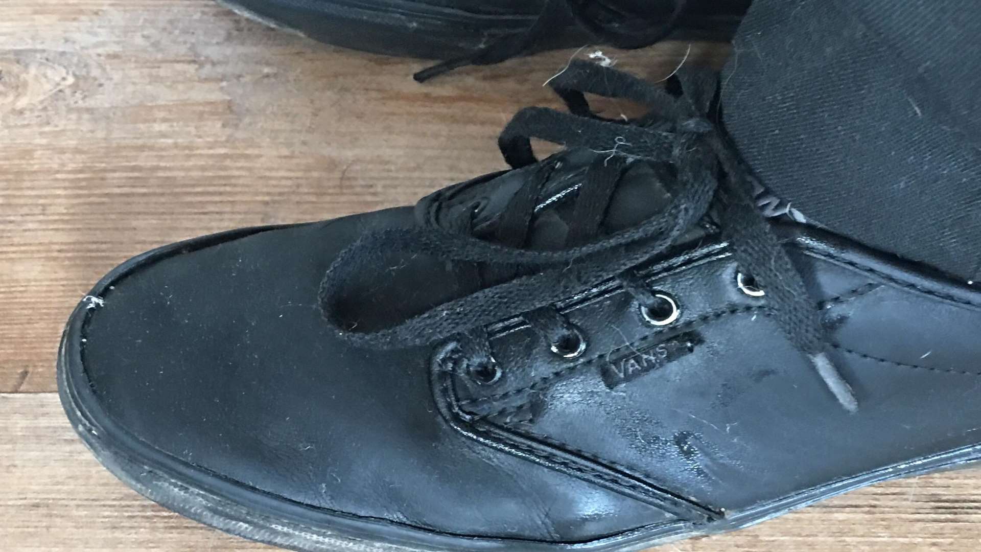 The lace-up Vans ruled unsuitable by Homewood School