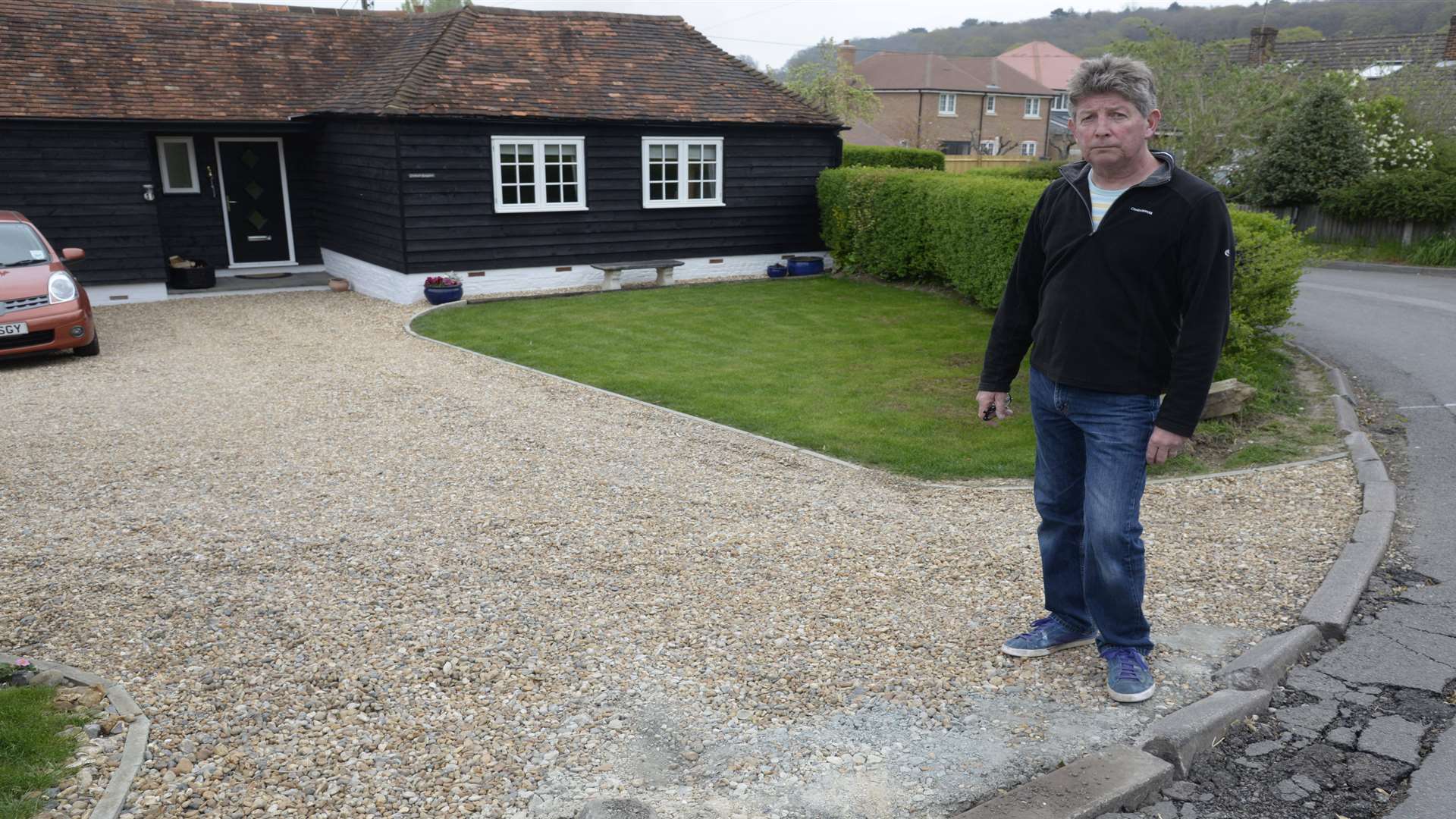 Antony Ives spent thousands on his dream home - but now faces lorry hell.