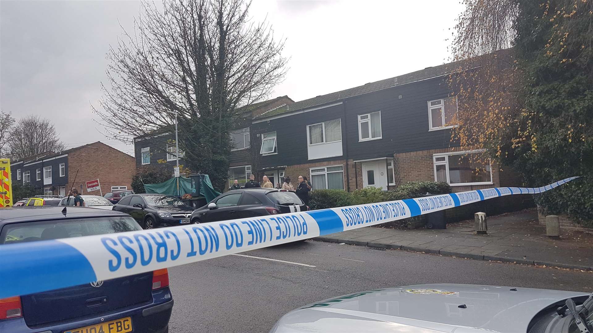 The scene of the incident in Brymore Road