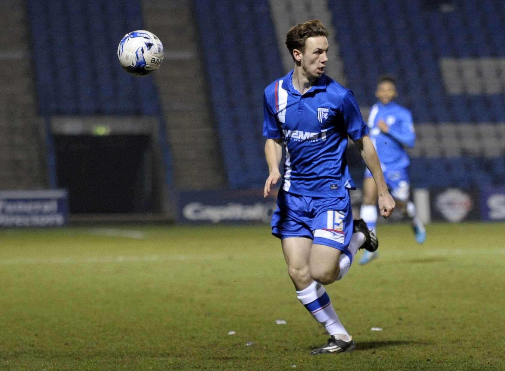 Greg Cundle in action for Gillingham Picture: Barry Goodwin