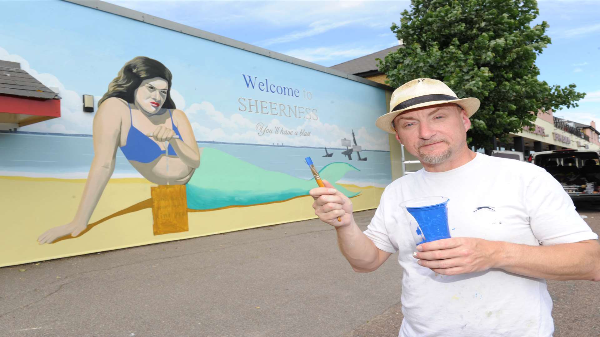 Dean Tweedy was responsible for more than 200 murals across Swale.